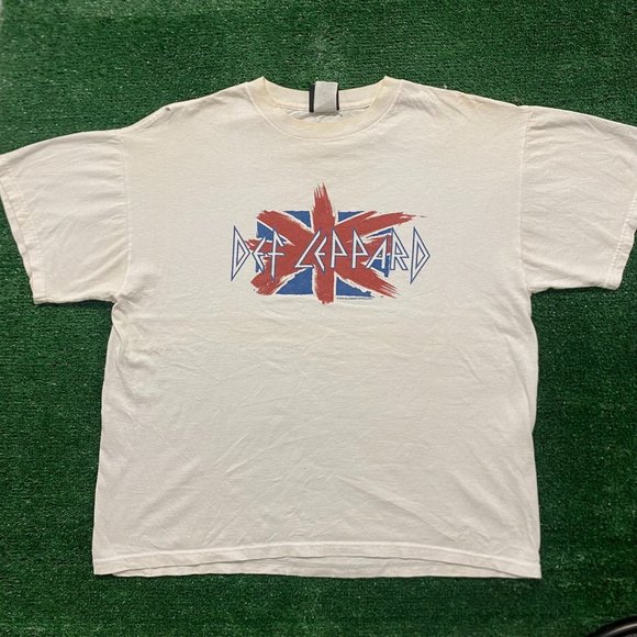 Vintage Y2K Essential Baggy Def Leppard Rock Band T-Shirt - Picture 1 of 6
